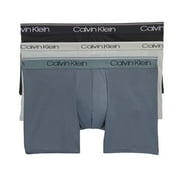 Men’s Calvin Klein 3-Pack Microfiber Stretch Low-Rise Trunks Color: Black Turb Griffin Size: M